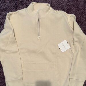 Beyond Yoga Recharge Pullover Cream | Medium